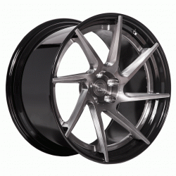 ZP.FORGED 3 Super Deep Concave | Brushed Gunmetal / Gloss Black Lip